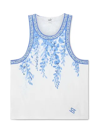 Maillot de basketball Blanc/Bleu Femme Puma Stewie X City 1