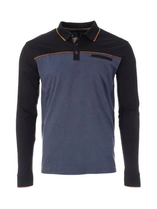 Polo Manches Longues Bleu Homme RMS26 91234 1