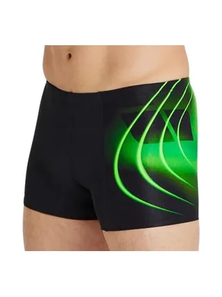 Boxer de bain Noir/Vert Homme Arena Swishort - T 1