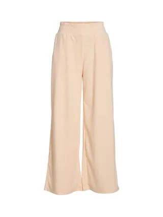 Pantalons fluide Éponge Beige Femme Vila Frotte 1