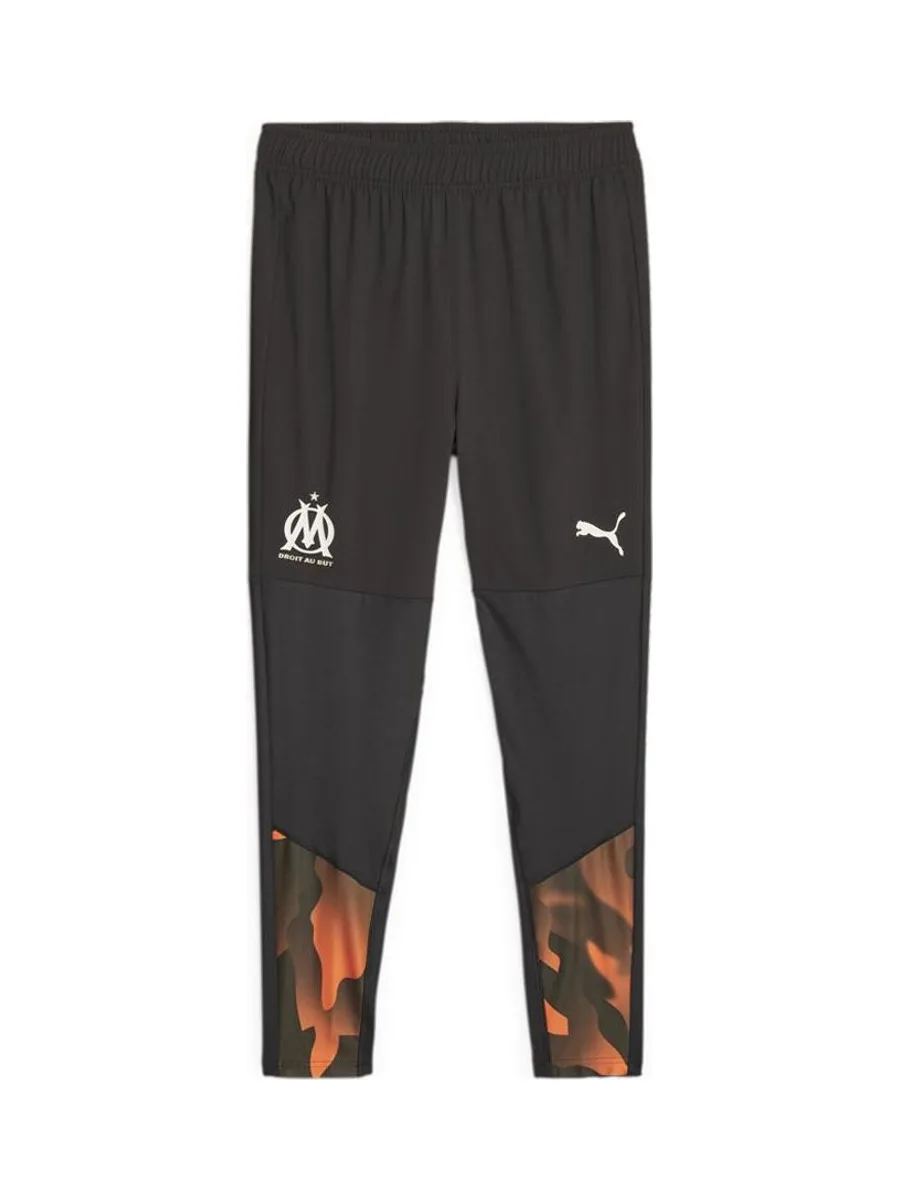 OM Jogging de foot Noir/Orange Homme Puma 2023/24 2