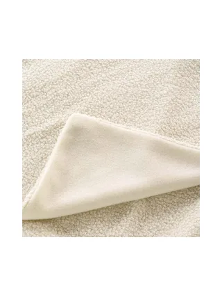 Plaid Bouclette Polaire Blanc Today Plaid 125x150 cm 3