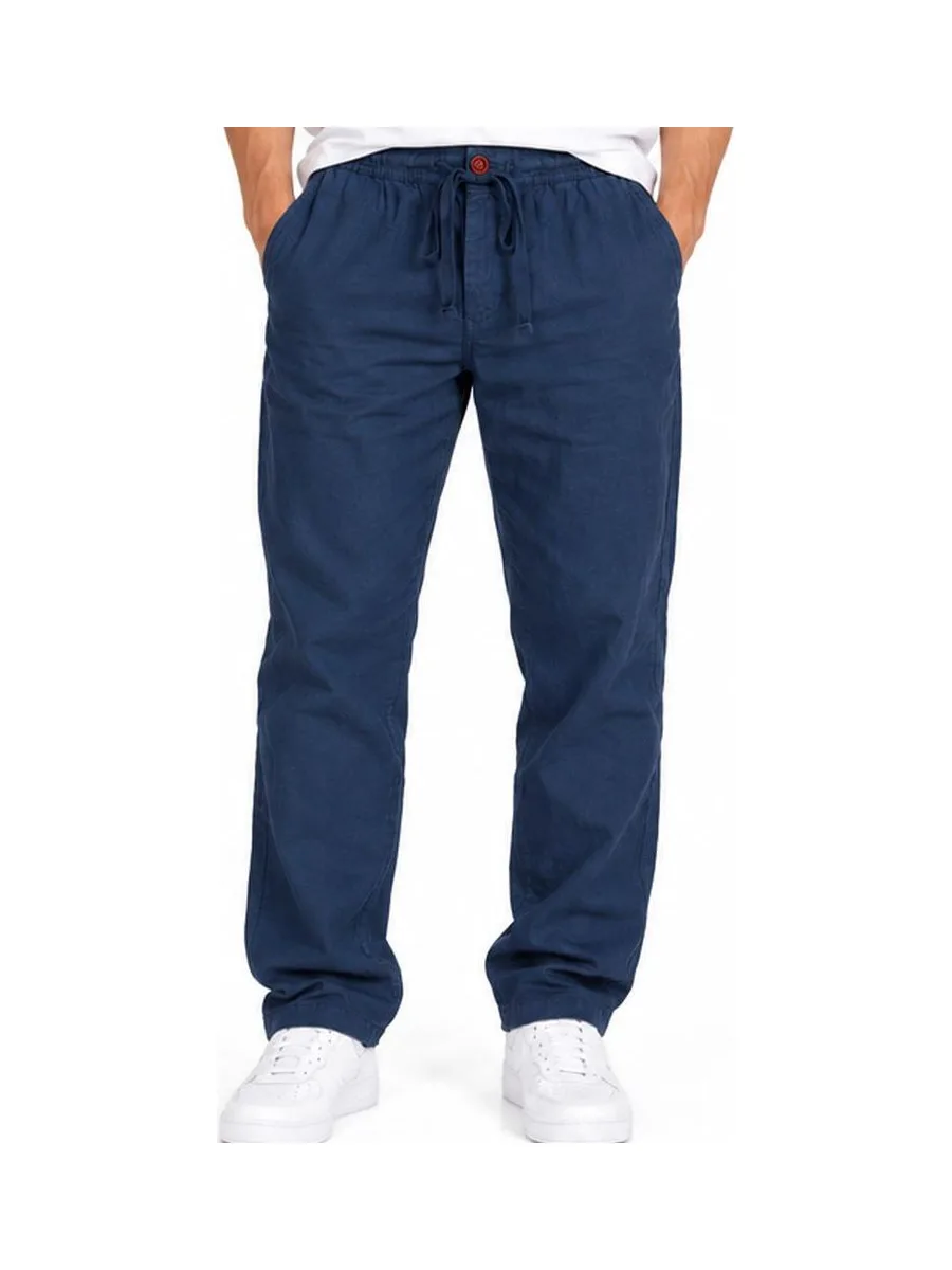 Pantalon fluide Bleu Homme RMS26 Lin 2
