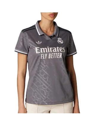 Real Madrid Maillot de football Gris Femme Adidas 24/25 1