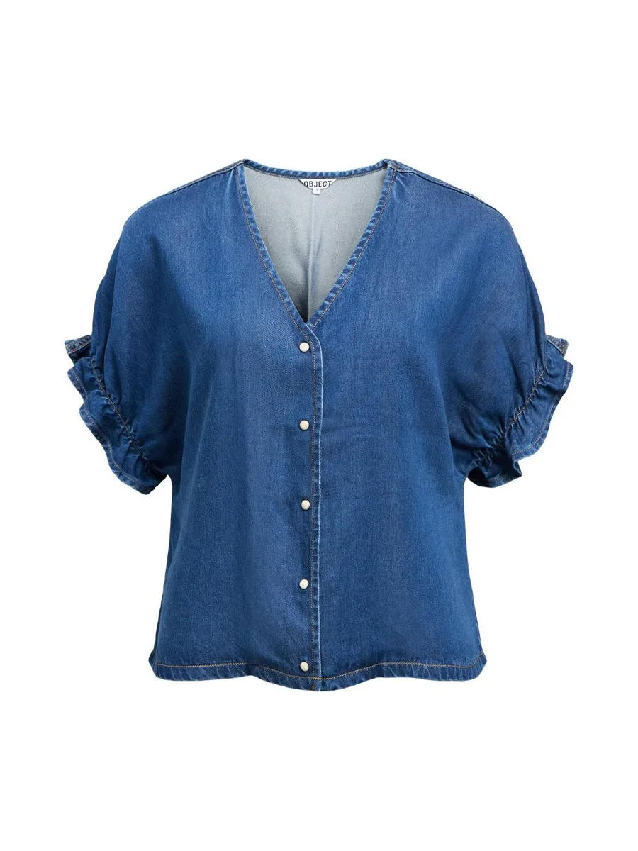 Blouse fluide Bleu femme Vero Moda Frame 4