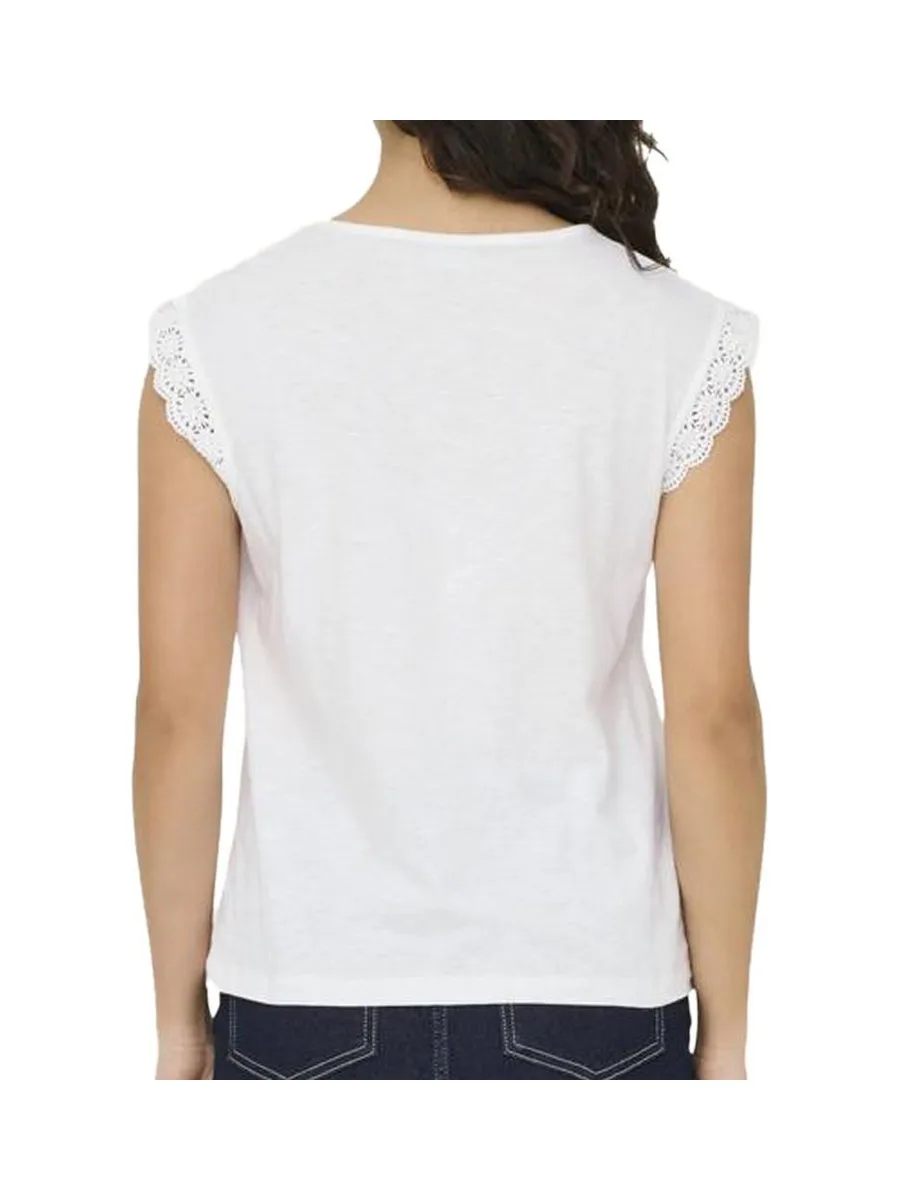 T-Shirt Blanc Femme JDY Salva 3