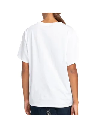 T-shirt Blanc Femme Element Logo Ss W 2