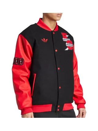 FC Bayern Veste Rouge/Noire Homme Adidas VRCT 1