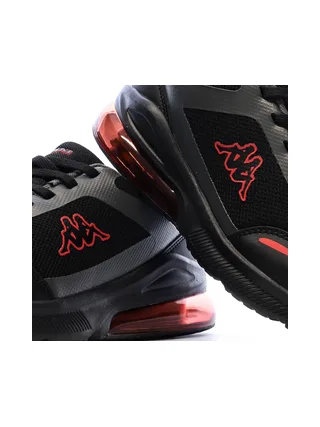 Baskets Noir/Rouge Garçon Kappa Logo Pylos 7