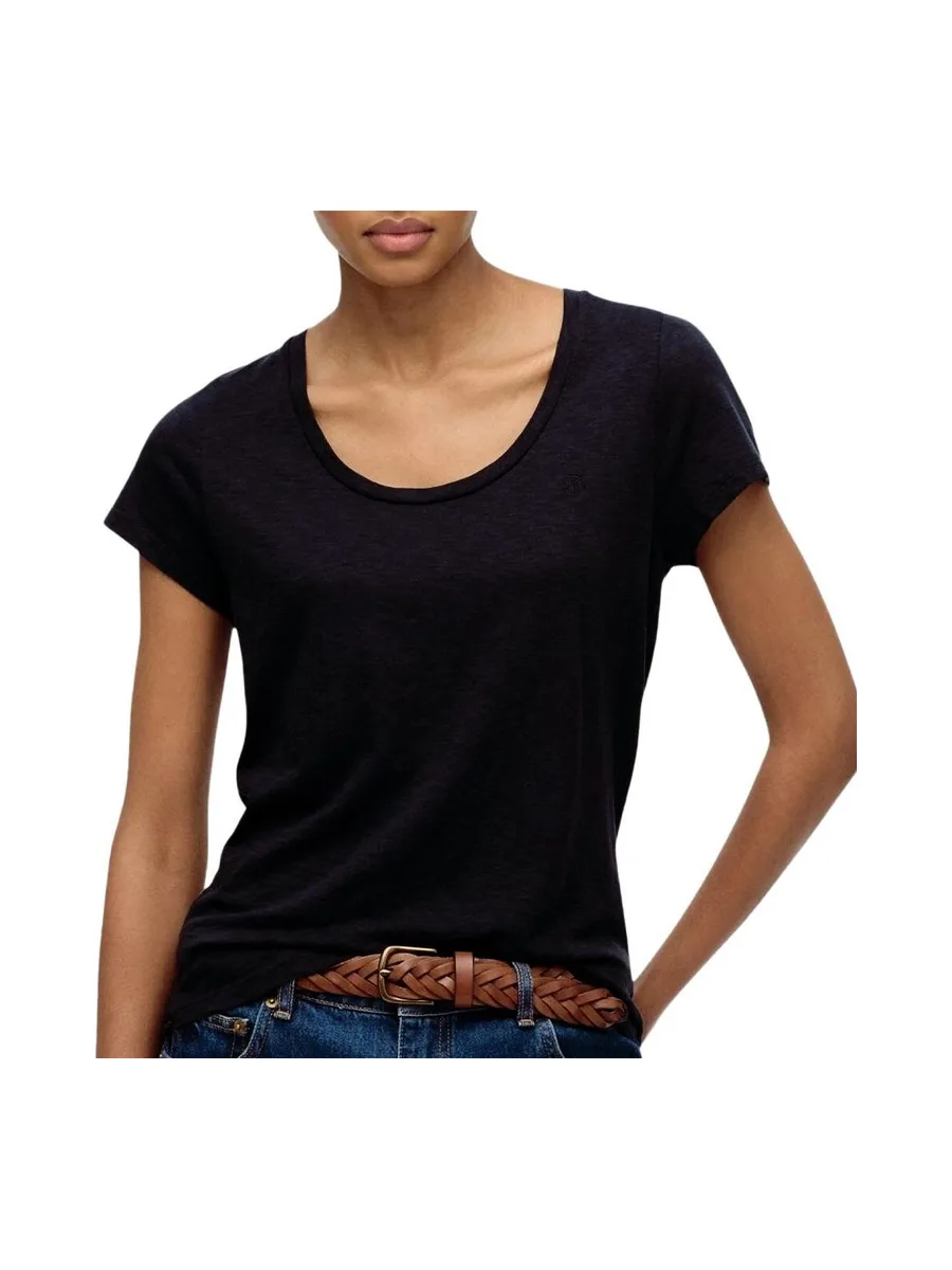 T-shirt Noir Femme Superdry Studios Scoop 1