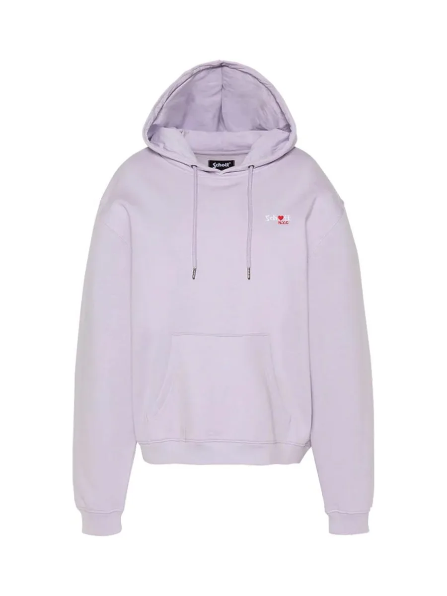 Sweat Mauve Femme Schott SWHBRODEDW 2