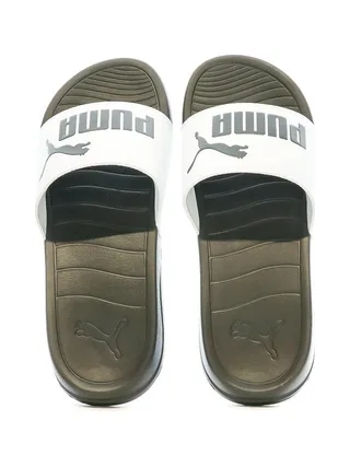 Claquettes Noire/Blanche Homme Puma Popcat 20 3