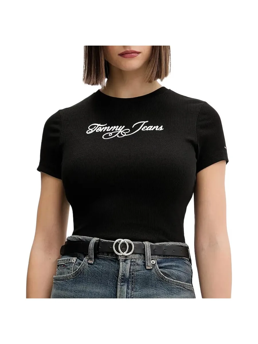 T-Shirt Noir Femme Tommy Hilfiger DW0DW21838 2