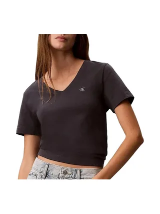 T-Shirt Gris Foncé Femme Calvin Klein Jeans Archive LV047B205G 1