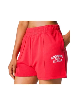 Short Rouge Femme Converse Retro 1