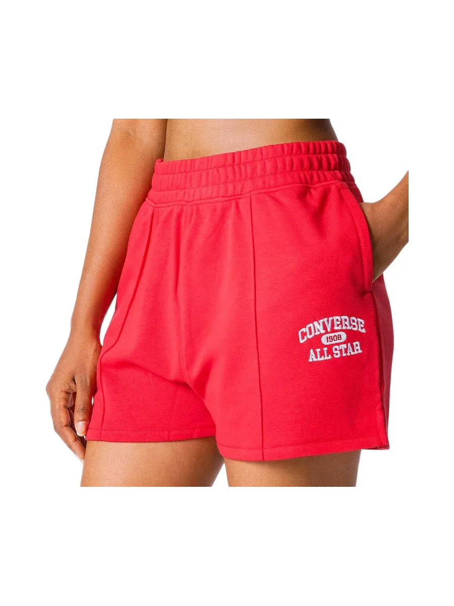 Short Rouge Femme Converse Retro 2