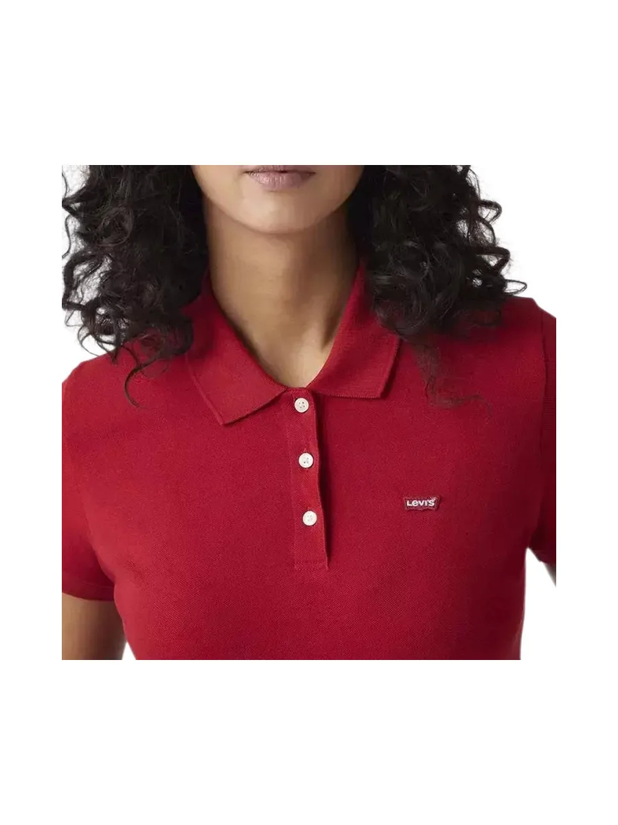 Polo Rouge Femme Levi's Levis Hm 4