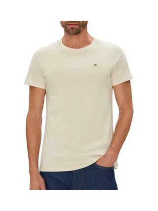 T-shirt Beige Clair Homme Tommy Hilfiger Tjm Xslim 1