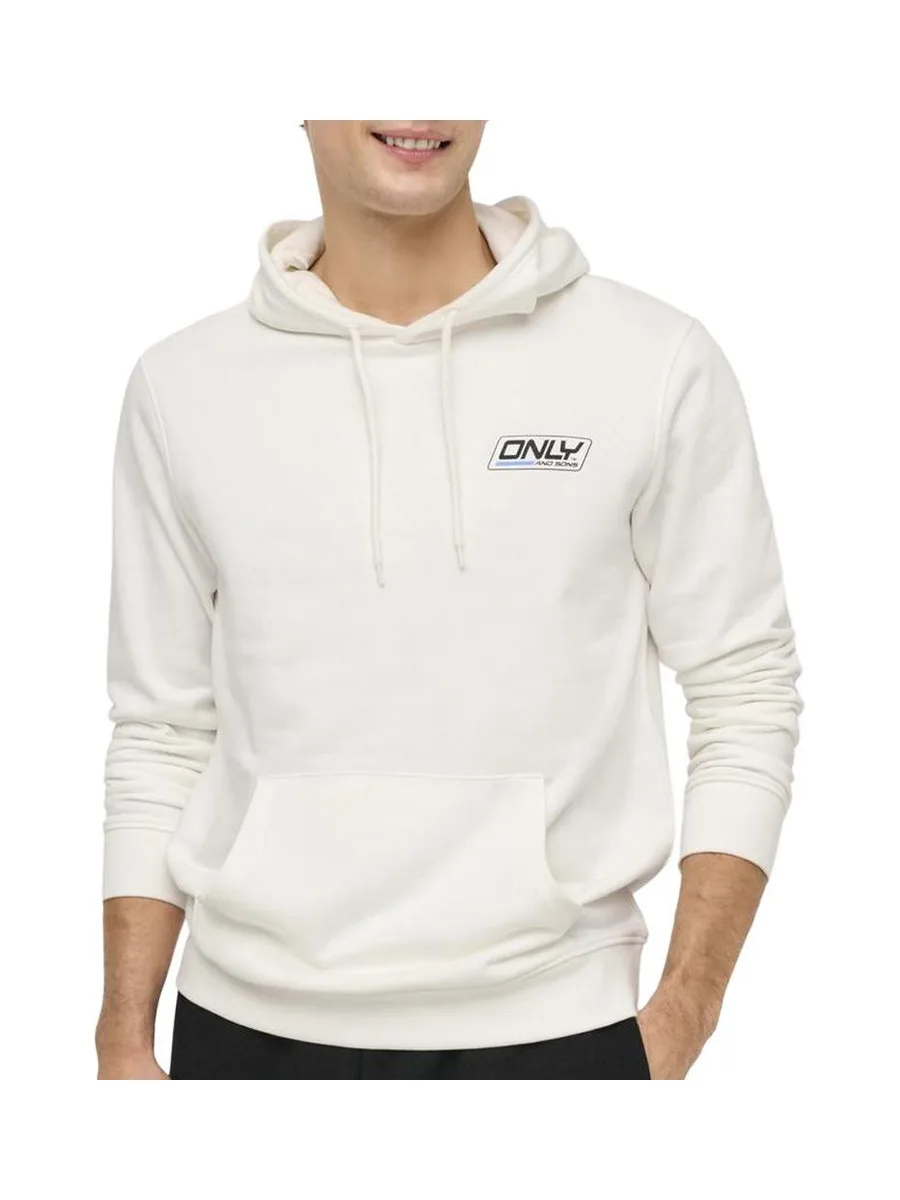 Sweat Blanc Homme Only & Sons Print Logo 2