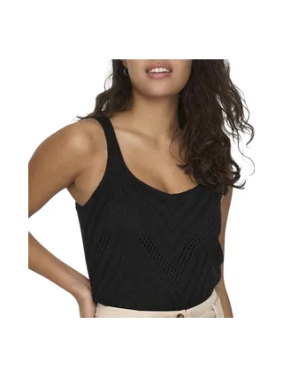 Top Crochet Noir Femme Jdy 15226348 1