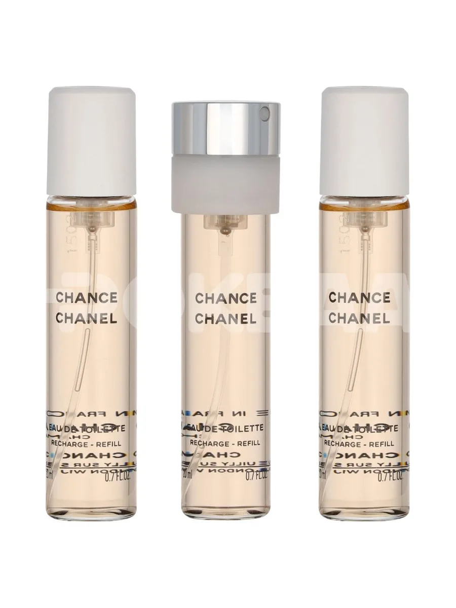 Chanel Chance Twist And Spray 60ml - 3x Edt Spray Refill 20Ml - Twist and Spray 2