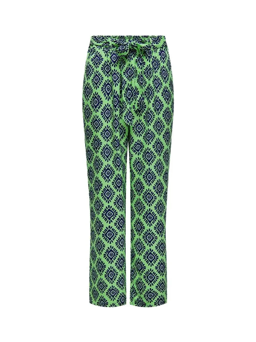 Pantalons fluide Vert Femme Only Palazzo 2