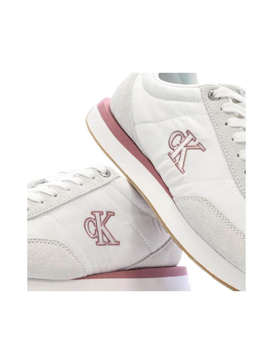 Baskets Blanc/Rouge Femme Calvin Klein Jeans Retro 7