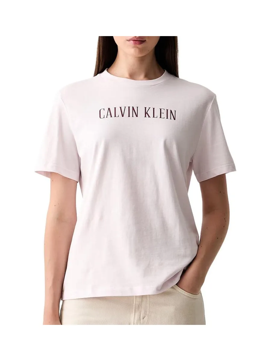 T-Shirt Rose Clair Femme Calvin Klein Jeans Varsity 2