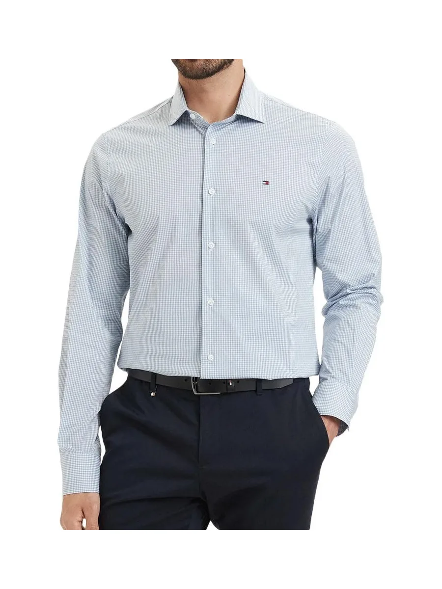 Chemise Bleu Homme Tommy Hilfiger Cl Mini 2