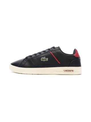 Baskets Noires/Rouges Homme Lacoste Court 1