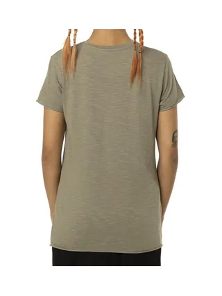 T-shirt Kaki Femme Von Dutch Slub 2