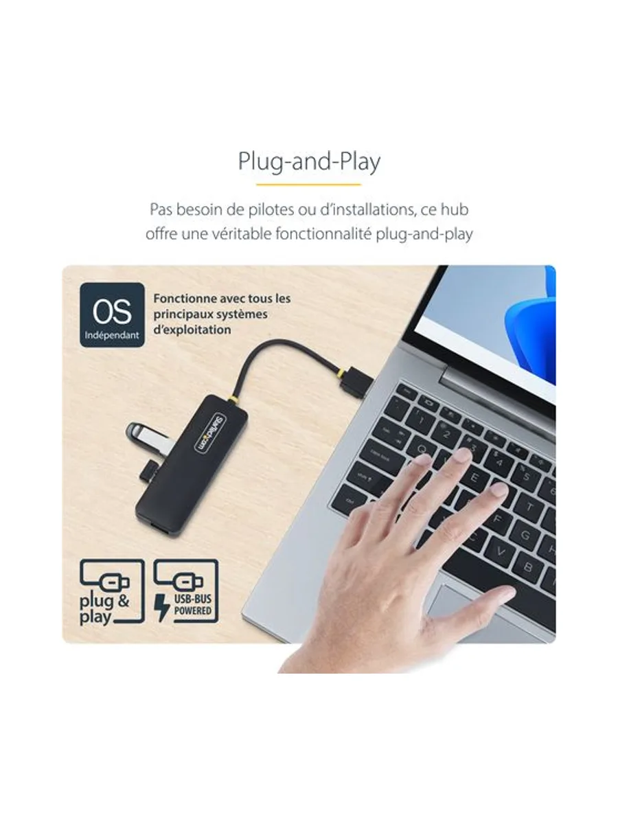 StarTech.com H5A4A-USB-HUB interface hub 14