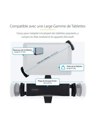 VESA Mount Adapter for Tablets Lockable 13