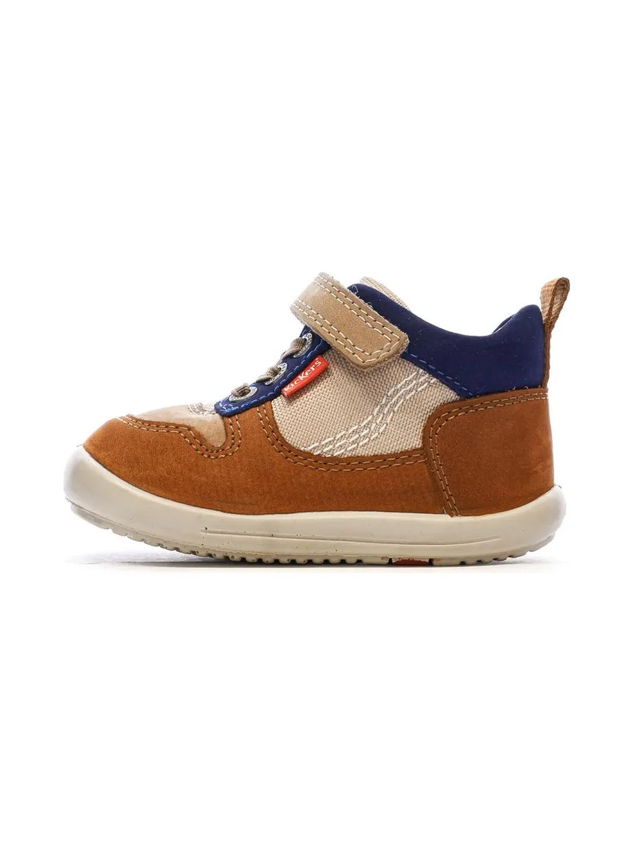 Baskets Hautes Marron/Beige Garçon Kickers Bottillon 2