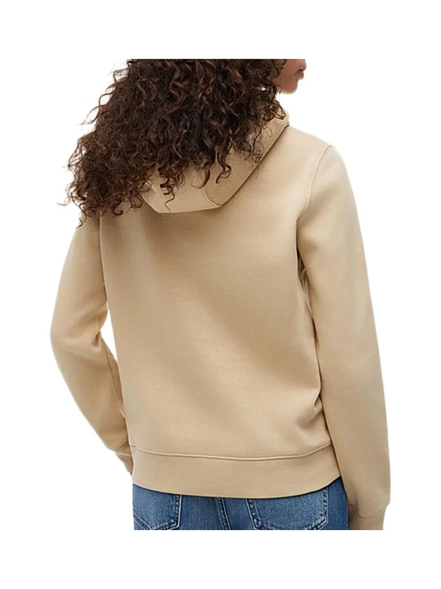 Sweat à Capuche Beige Moyen Femme Tommy Hilfiger Flag 3
