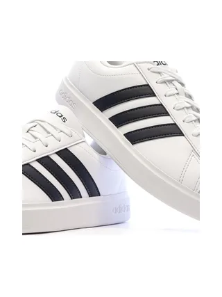 Baskets Blanches/Noires Homme Adidas Grand Court 2.0 7