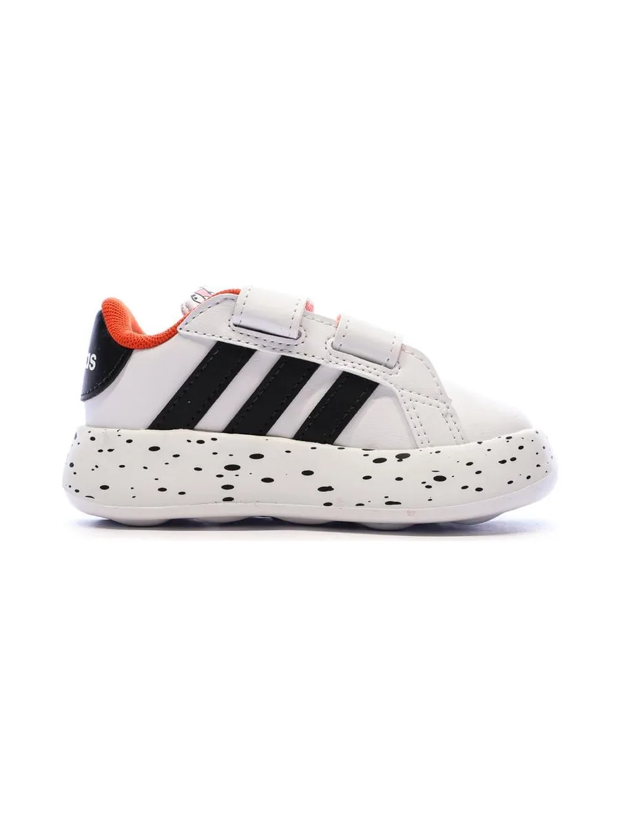 Baskets Blanc/Noir Garçon bébé Adidas Grand Court 2.0 101 Disney 2