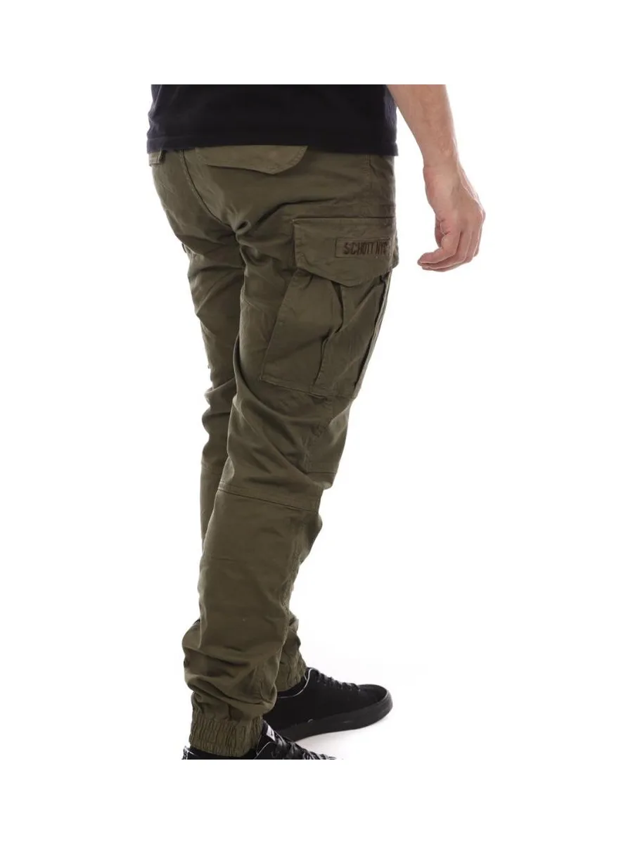 Pantalon Cargo Kaki Homme Schott Relax 3