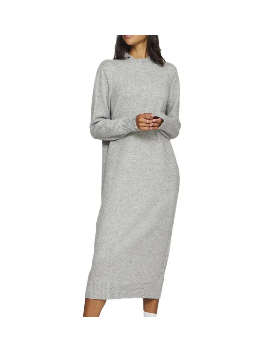 Robe Grise Femme Vila Kiku 2