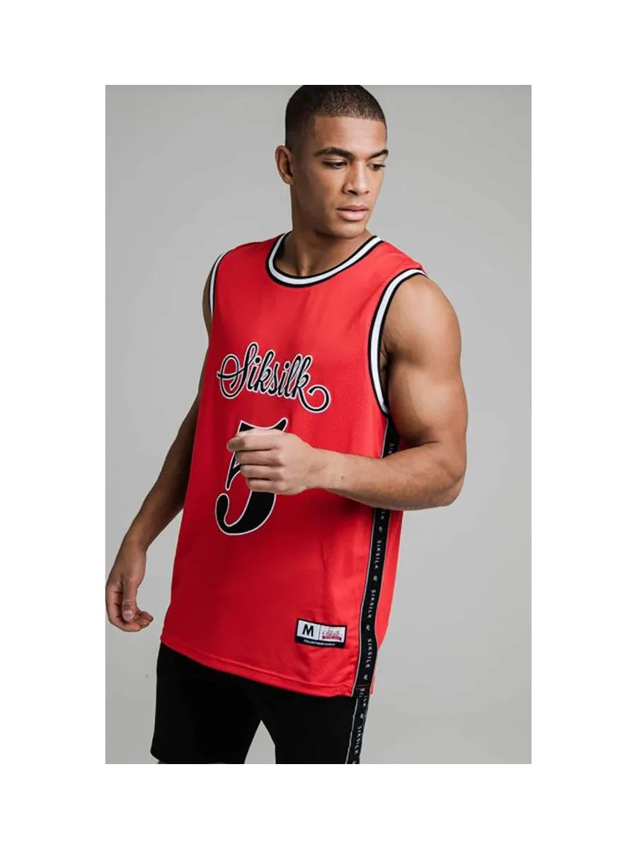 T-shirt de baseball SIKSILK SS-19484 3