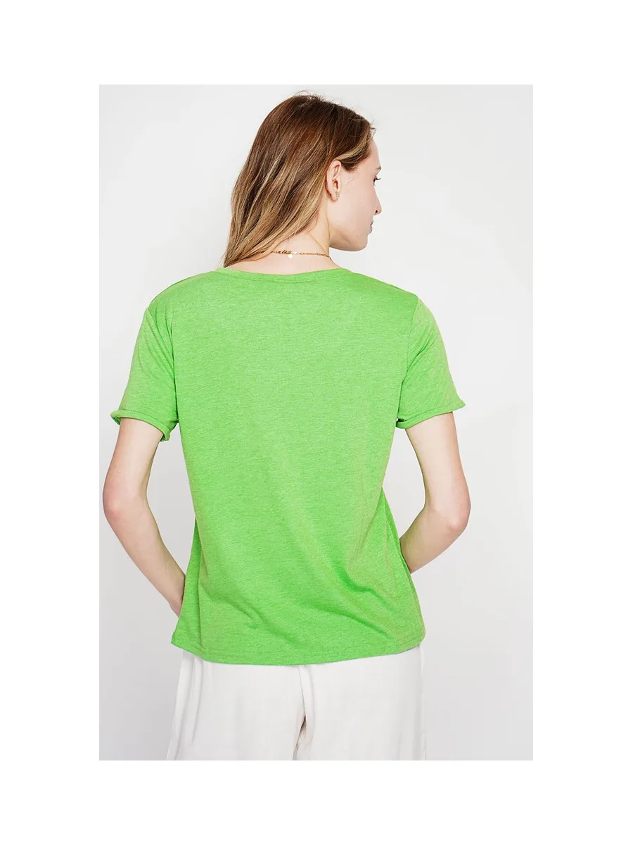 T-shirt col V à manches courtes 8