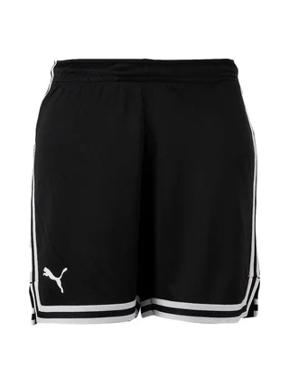 Short de Basketball Noir/Blanc Garçon Puma Hoops Team Game Short 1