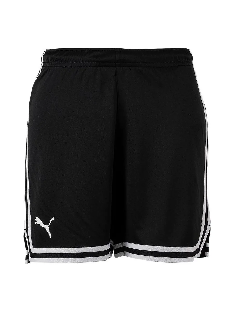 Short de Basketball Noir/Blanc Garçon Puma Hoops Team Game Short 2