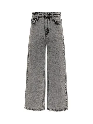 Jean Large Gris Fille Teddy Smith Electra 1