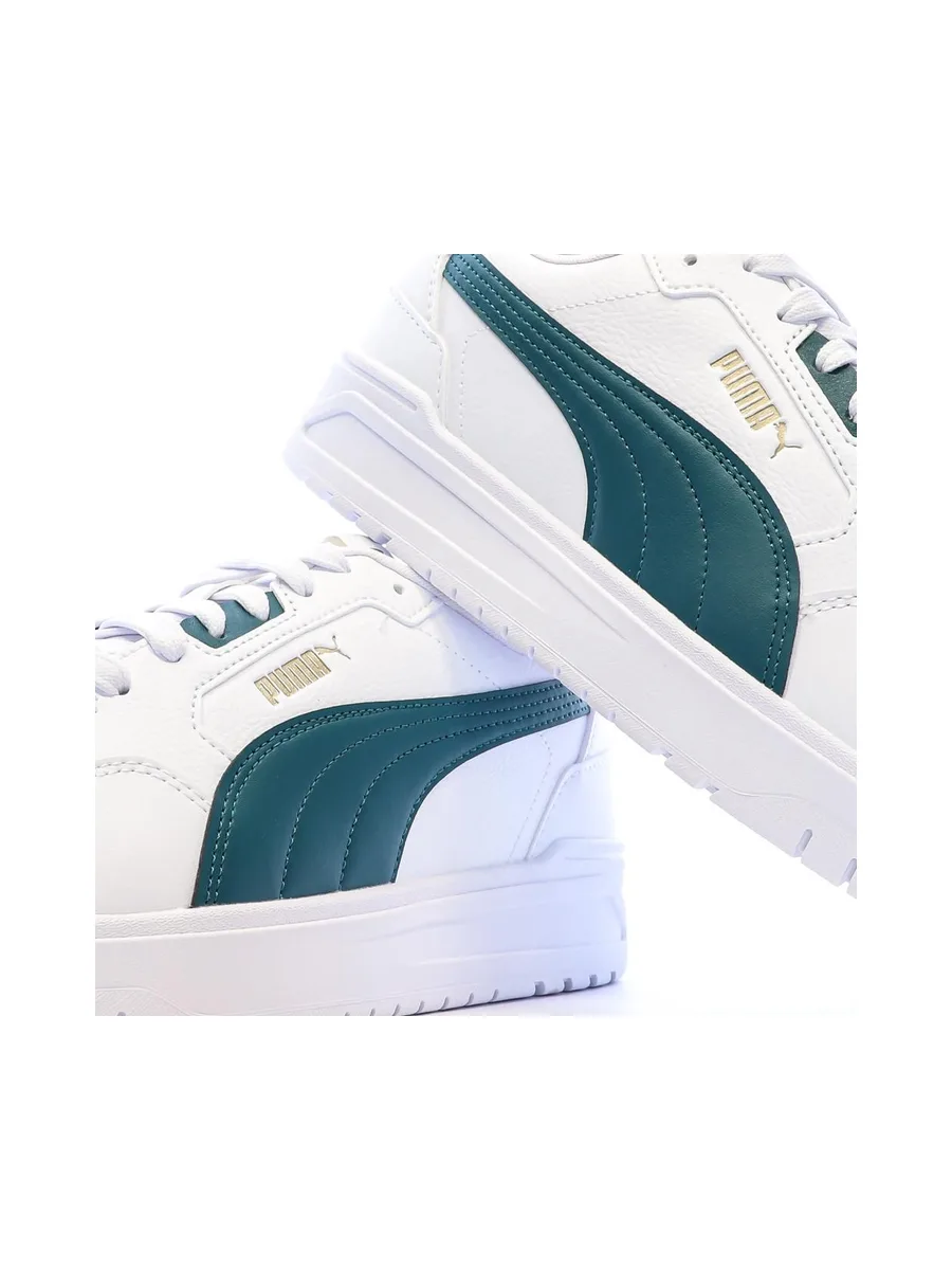 Baskets Blanches/Vertes Homme Puma Shuffle Downtown 8
