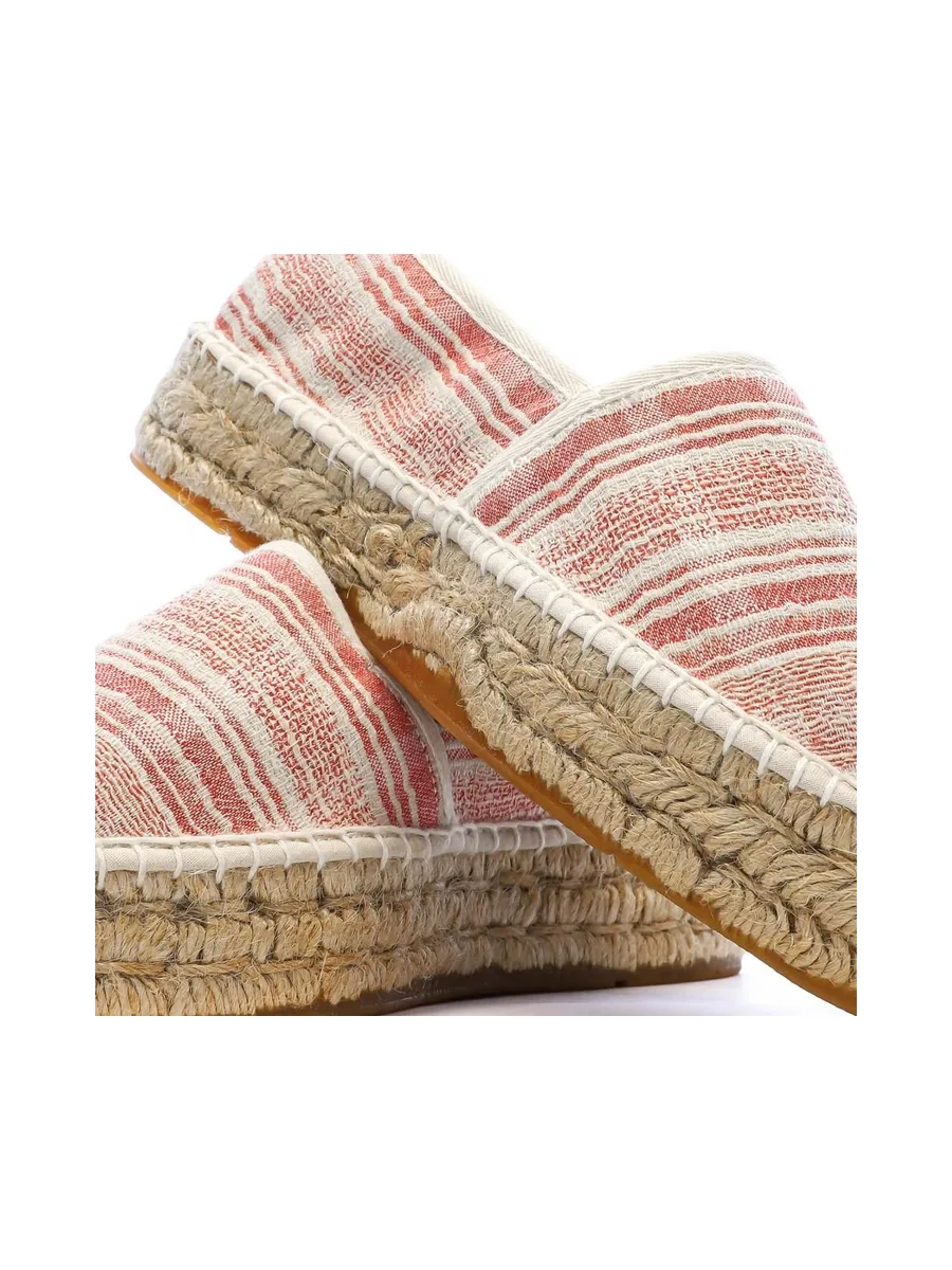 Espadrilles Blanches/Rouges Femme Pare Gabia Aduna 8