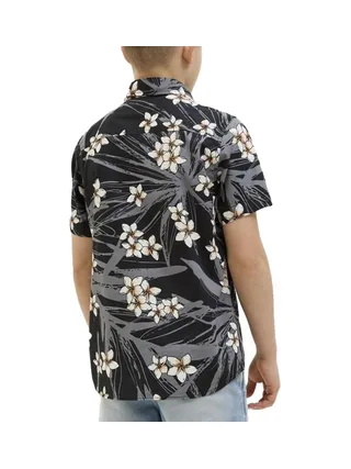 Chemise Noir à Motifs Garçon Jack & Jones Hawaii 2
