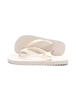 Tongs Rose Femme Calvin Klein Jeans Flip Flop Tpu Metall 1