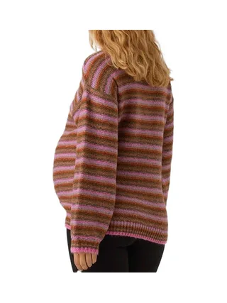 Pull de Grossesse Rose/Marron Femme Mamalicious Sandra 2
