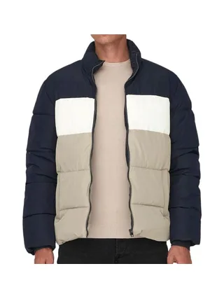 Doudoune Marine/Beige Homme Only & Sons Melvin Life 1